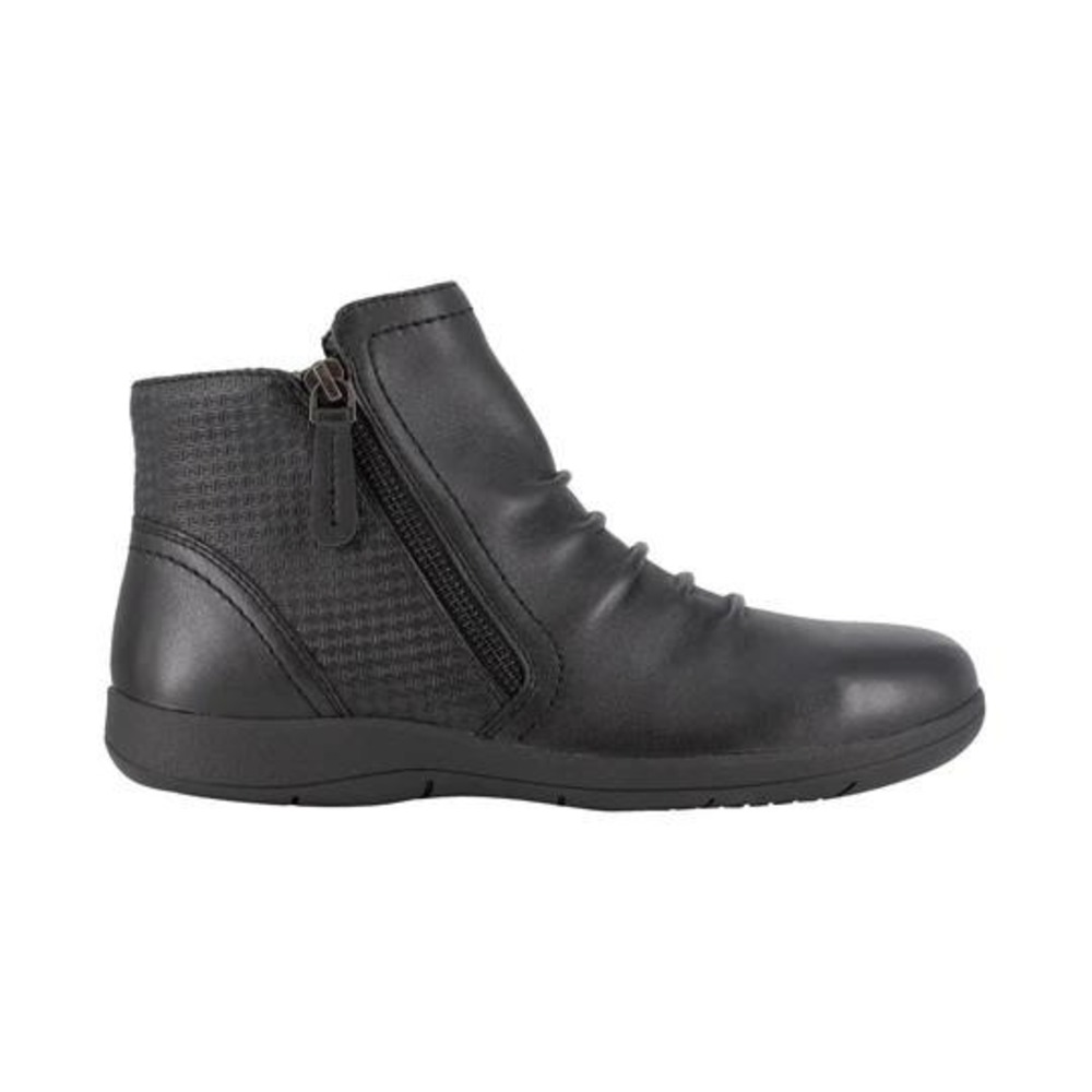 Rockport Works Daisey Work Safety Toe Ruched Bootie Black Womens 7 New RK762 - Picture 2 of 5